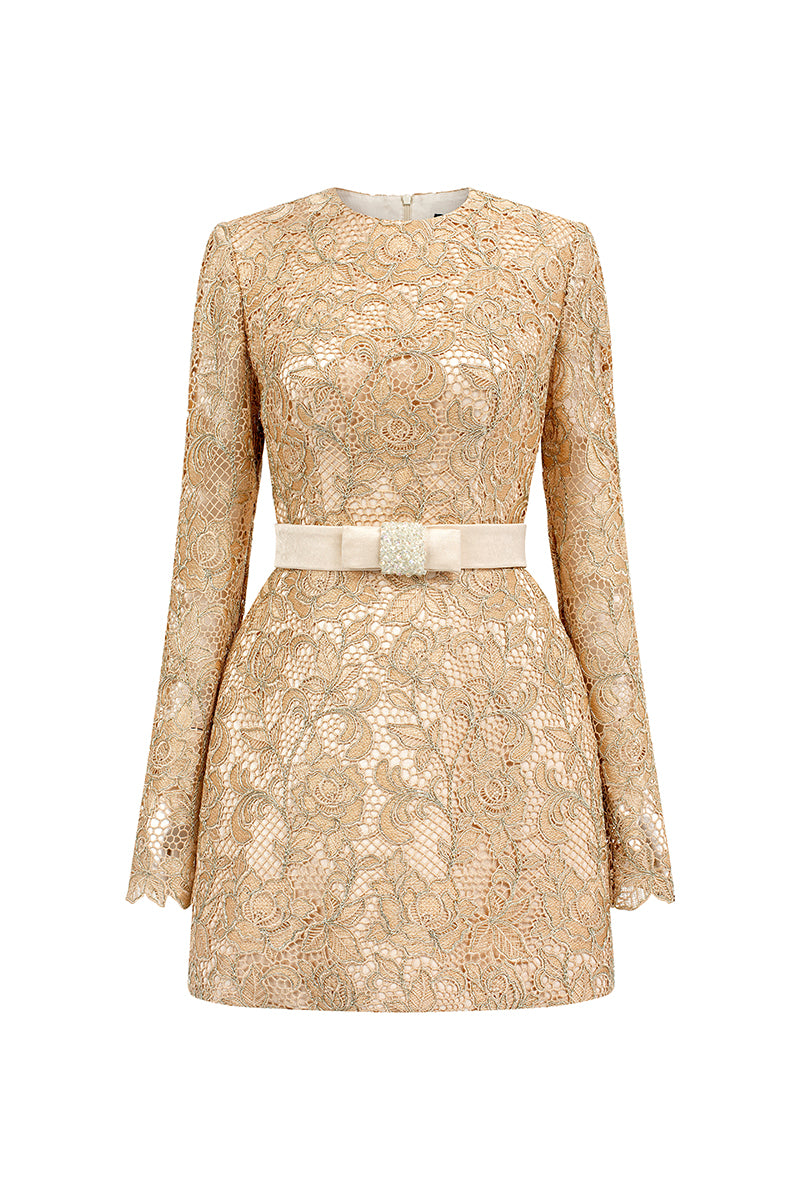 guipure lace mini dress English Factory