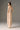 Beige Floral Garden Lace column dress with U neckline and bow straps - IHF STUDIO