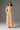 Beige Floral Garden Lace off-shoulder A-line dress with long sleeves - IHF STUDIO