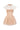 Beige Vine Guipure Mini Flared Dress with Cape - IHF STUDIO