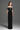 Black Architectural Lace Off-Shoulder Dress With Crystal Embellishment - IHF STUDIO