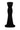 Black shimmer jersey maxi dress with a draped cowl neckline and delicate embellishments - IHF STUDIO