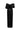 Black Draping Shoulder Column Taffeta Gown - IHF STUDIO