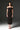 Black Floral Garden Lace bustier column midi dress with off-shoulder details - IHF STUDIO