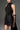 Black Floral Garden Lace Halter Mini-Column Dress With Asymmetric Draped Detail - IHF STUDIO