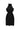 Black Floral Garden Lace Halter Mini Dress with Waist Cut-Out - IHF STUDIO