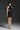 Black Floral Garden Lace Halter Mini Dress with Waist Cut-Out - IHF STUDIO