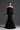 Black Floral Garden Lace Off-Shoulder Mermaid Dress With Silk Waist Belt - IHF STUDIO