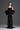 Black Floral Garden Lace Square-Neck Column Dress With Large Back Bow - IHF STUDIO