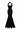 Black Floral Vine Lace mermaid maxi dress with cupped bodice - IHF STUDIO