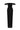 Black Lyon Velvet Bustier Midi Column Dress With Horizontal Train - IHF STUDIO