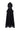Black Vine Floral Lace Halter Midi A-Line Dress With Waist Cut-Out And Crystal Embellishment - IHF STUDIO
