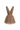 Dark beige Vine Guipure Lace V-neck mini A-line dress with draped details and two mini bows - IHF STUDIO