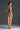 Dark beige Vine Guipure Lace V-neck mini A-line dress with draped details and two mini bows - IHF STUDIO