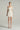 Ivory silk taffeta corset mini dress with ruffled off-shoulder sleeves and crystal embellishment - IHF STUDIO