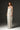Ivory Satin Silk Bustier A-line Dress With Gold Flower Detail - IHF STUDIO