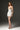 Ivory Satin Silk BustierMini Dress With Lotus-Petal Shaped Detailing - IHF STUDIO