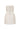 Ivory Smocked Silk Bustier Mini Column Dress with Gold Flower Waist Belt - IHF STUDIO