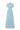 Light blue Architectural Lace bustier A-line dress with mini cape and crystal embellishment - IHF STUDIO