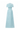 Light blue Architectural Lace bustier A-line dress with mini cape and crystal embellishment - IHF STUDIO
