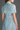 Light blue Architectural Lace bustier A-line dress with mini cape and crystal embellishment - IHF STUDIO