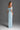 Light blue Architectural Lace off-shoulder dress with crystal embellishment - IHF STUDIO