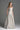 Light Blue Clustered Floral Brocade And Light Brown Silk Taffeta A-Line Dress With Mini Cape - IHF STUDIO