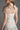 Light Blue Clustered Floral Brocade And Light Brown Silk Taffeta A-Line Dress With Mini Cape - IHF STUDIO