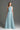 Light Blue Tiny Floral Mesh Lace One-Shoulder A-Line Dress With Draped Tulle Details - IHF STUDIO