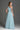 Light Blue Tiny Floral Mesh Lace One-Shoulder A-Line Dress With Draped Tulle Details - IHF STUDIO