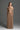 Light Brown Vine Guipure Lace Off-Shoulder A-Line Dress With Horizontal Train - IHF STUDIO