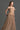 Light Brown Vine Guipure Lace Off-Shoulder A-Line Dress With Horizontal Train - IHF STUDIO