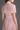 Light Pink Architectural Lace bustier A-line dress with mini cape and crystal embellishment - IHF STUDIO
