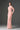 Light Pink Floral Garden Lace Dress With Halter Neck And Long Sleeves - IHF STUDIO