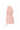 Light pink Floral Garden Lace and Agate Silk halter mini dress with long bow straps and hand-applied 3D lace motifs.