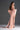 Light pink Floral Garden Lace square-neck mini column dress with large back bow - IHF STUDIO
