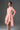 Light Pink Floral Vine Lace Mini Mullet Dress With Halter Neck And Long Sleeves - IHF STUDIO