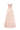 Light Pink Lacquered Brocade Bustier A-line Dress with Lotus-Petal Shaped Detailing - IHF STUDIO