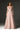 Light Pink Lacquered Brocade Bustier A-line Dress with Lotus-Petal Shaped Detailing - IHF STUDIO