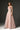 Light Pink Lacquered Brocade Bustier A-line Dress with Lotus-Petal Shaped Detailing - IHF STUDIO