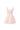 Light Pink Lacquered Brocade Strapless A-line Mini Dress with Pearl-Embellished Shoulder - IHF STUDIO