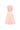 Light Pink Midi Taffeta Dress Mix Lace With Crystal-Embellished Bow - IHF STUDIO