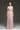 Light Pink Sequin Floral Lace Short-Sleeve A-Line Dress With Silk Taffeta - IHF STUDIO