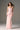 Light Pink Taffeta Column Maxi Dress with Crystal Embellishments - IHF STUDIO
