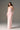 Light Pink Taffeta Column Maxi Dress with Crystal Embellishments - IHF STUDIO