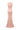 Light pink shimmer jersey maxi dress with twisted waist drape and crystal-embellished neckline - IHF STUDIO