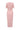 Light pink crepe bodycon midi dress with deep V-neckline and crystal embellishment - IHF STUDIO