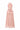 Light pink Vine Floral Lace halter midi A-line dress with waist cut-out and crystal embellishment - IHF STUDIO