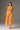 Orange Floral Garden Short Sleeves A-line Midi Dress - IHF STUDIO