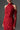 Red Floral Garden Lace Dress With Halter Neck And Long Sleeves - IHF STUDIO
